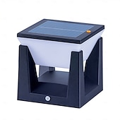 abordables Luces de paisaje-Luces solares para postes, resistentes al agua y duraderas, luces de suelo con 3 modos de iluminación, luz LED retro para pilar, encendido y apagado automático, iluminación para camino de jardín,