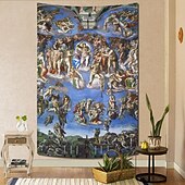 halpa Uskonnollinen kudos-Keskiajan Gobeliini Keskiajan Roikkuu Gobeliini Suuri Gobeliini Maalauksellinen Koriste Valokuva Tausta Peitto Verho Koti Makuuhuone Olohuoneen Koristus