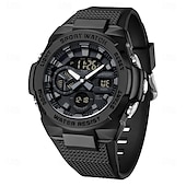 abordables Relojes digitales-SANDA Hombre Reloj Digital Al Aire Libre Deportes Táctico Reloj de Muñeca Luminoso Cronómetro Despertador Calendario Silicona Reloj