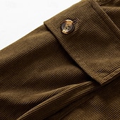 ieftine Clasic-Bărbați Pantaloni Scurți Cargo Pantaloni Scurți Pantaloni scurți de vară Pantaloni scurți din velur Multi Buzunare Buzunar cu clapă Simplu Confort Purtabil Lungimea genunchiului În aer liber sportiv