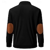 abordables Sudaderas Básicas_-Hombre Sudadera Albaricoque Negro Verde Ejército Marrón Gris Claro Cuello Mao Bloque de color Retazos Bolsillo Con Texturas Deporte Diario Festivos Poliéster Pana Ropa de calle Básico Casual