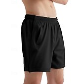 baratos Shorts de moletom-Homens calções atléticos Shorts rasgados Shorts de moletom Calção Shorts de verão Bolsos Cintura elástica Com Cordão Tecido Conforto Respirável Curto Ao ar livre Esportes Clássico Casual Preto Branco