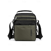 olcso Férfitáskák-férfi vízálló nejlon crossbody messenger táska – könnyű, többzsebes válltáska utazáshoz, munkába vagy hétköznapi használatra