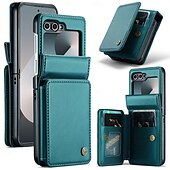 economico Cover Samsung-telefono Custodia Per Samsung Galaxy Z Flip 6 Custodia a Flip Cavalletto Resistente agli urti TPU Pelle PU