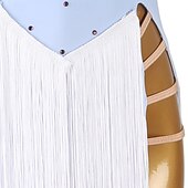olcso Latin tánc ruházat-Latin tánc Ruha Rojt Kristályok / Strasszok Női Teljesítmény Hétköznapi viselet Ujjatlan Spandex