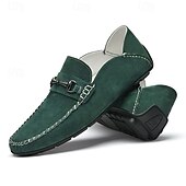 abordables Chaussures sans lacets &amp; mocassins-Mocassins en daim beige pour hommes avec boucle, légers et flexibles, parfaits pour une tenue de bureau décontractée, des soirées sociales et des journées de détente
