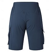billiga Shorts, tights och byxor för män-WOSAWE Herr Dam Ensfärgat Cykelvägshorts Cykelbyxor Cykelshorts Cykel Shorts MTB-shorts Slapp form Bergscykling Vägcykling sporter Dragkedja fram Reflexremsa Bekväm Elastisk Mörkgrå Svart Kläder