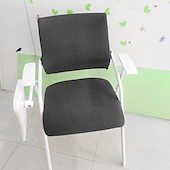 cheap Chair Cover-Waterproof Dining chair Cover For Home Polar Fleece Fabric Chair Cover Stretch Slipcovers Seat Chair Covers