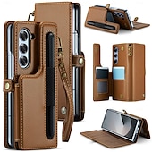 economico Cover Samsung-telefono Custodia Per Samsung Galaxy Z Fold 6 Custodia a Flip Cavalletto Resistente agli urti TPU Pelle PU