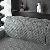 baratos Cobertura de Sofa-Capa de sofá antiderrapante de 1 peça - tecido clássico de poliéster acolchoado, para sofás de 1 a 4 lugares, perfeita para sala de estar, escritório, quarto ou uso externo (apoios de braço) &amp;encosto