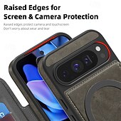 economico Altre cover per cellulari-telefono Custodia Per Google Pixel 9 Pro Pixel 9 Pro XL Pixel 8 Pro Pixel 8 Pixel 9 Pixel 9a Custodia ad adsorbimento magnetico Custodia a Flip Supporta la Ricarica Wireless Slot per Carte Resistente