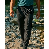 preiswerte Unterteile-Herren Wanderhosen Außen Normale Passform Wasserdicht Winddicht Schnelltrocknend Leicht Hosen Elastischer Bund Dunkelgrau Schwarz Camping / Wandern Golfspiel Laufen M L XL XXL XXXL