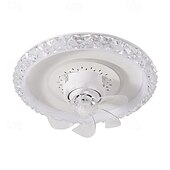 voordelige Plafondventilatorverlichting-plafondventilator met verlichting ronde ventilatorlamp met afstandsbediening led hanglamp ventilator voor woonkamer eetkamer plafondlamp