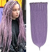 economico Capelli all&#039;uncinetto-Extension per capelli dreadlock con clip, 4 pezzi, extension sintetiche da 24 pollici, da castano chiaro a biondo, lunghe, naturali, morbide, sottili, 0,6 cm di larghezza, dreadlocks per donne