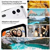 abordables Caméras, appareils photo et vidéo-Nouvel appareil photo numérique 4K à vision nocturne, triple objectif, écran tactile HD 3 pouces 64 MP, transmission OTG, batterie 3 600 mAh