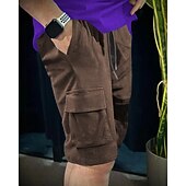 cheap Sweat Shorts-Men's Athletic Shorts Sweat Shorts Shorts Summer Shorts Pocket Drawstring Elastic Waist Plain Comfort Breathable Short Outdoor Sports Classic Casual Black Blue Micro-elastic