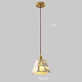 economico Luci a sospensione-lampada a sospensione minimalista retrò francese, cemento wabi-sabi &amp;alabastro per sala da pranzo/camera da letto