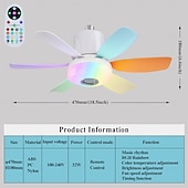 preiswerte Deckenventilator-Leuchten-1 moderner Deckenventilator-Kronleuchter mit intelligenter Fernbedienung, E27-Schraubsockel – einfach zu installieren, starker Wind für Wohnzimmer, Schlafzimmer, Arbeitszimmer, Küche, Werkstatt,