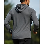 baratos Jaquetas de corrida-Homens Cor Sólida Jaqueta de Corrida Jaqueta Outdoor Verão Primavera Zip Completo Manga Longa Atlético Secagem Rápida Leve Respirável Tênis Golfe Corrida Azul Cinzento Escuro Vermelho Vinho Roupa de