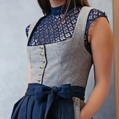 baratos Blusas-Oktoberfest Blusa Dirndl Empregada Bávaro Alemão prados Mulheres Carnaval Festival da Cerveja Pano de Estilo Tradicional Blusa