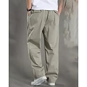 זול תחתונים-בגדי ריקוד גברים מכנסי חוץ מכנסי קרגו מכנסיים לטיולי הליכה סתיו חיצוני רגיל קל משקל נושם תחתיות אלסטית מותניים צהוב בהיר אפור כהה כותנה מחנאות / צעידות / טיולי מערות ריצה M L XL XXL XXXL