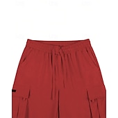 economico All&amp;#39;aperto-Per uomo Pantaloncini cargo Shorts Pantaloncini Estivi Coulisse Elastico in vita Multi-tasche Semplice Comodità Indossabile Lunghezza al ginocchio All&#039;aperto Sport Quotidiano Moda Casual Nero Cachi