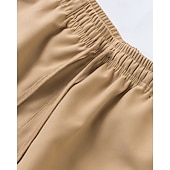 economico All&amp;#39;aperto-Per uomo Pantaloncini cargo Shorts Pantaloncini Estivi Coulisse Elastico in vita Multi-tasche Semplice Comodità Indossabile Lunghezza al ginocchio All&#039;aperto Sport Quotidiano Moda Casual Nero Bianco