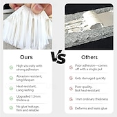 voordelige Woonbenodigdheden-Aluminiumbutyltape, 5 cm x 500 cm (2 inch x 16,5 voet) waterdichte lekdichtingstape voor metalen dakbedekking, camperdaken, ramen en reparatie van lekken in goten
