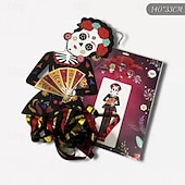 お買い得  ハロウィン壁タペストリー-3.6フィートのハロウィンシュガースカル吊り下げ装飾、メキシカンパーティーポーチ吊り下げ、メタリックホイルフリンジ付き、メキシカンフィエスタハロウィン、死者の日、庭、ツリー、祭壇、家庭用、屋内、屋外用