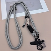 economico Lanyards e cinturini da polso per telefono-Nuovo telefono cellulare con ciondolo a forma di cartone animato, corda per appendere tracolla regolabile, etichetta stampata da donna, corda per appendere all&#039;aperto, viaggio, arrampicata, corda