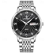 abordables Relojes de Cuarzo-827 Nuevo reloj de moda para hombre, resistente al agua y con luz nocturna, ideal para estudiantes, reloj de moda de tendencia lujosa para hombre.