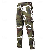 halpa Pohjat-Miesten Vaellushousut Fleece-housut Lämpöhousut naamiointi Ulko- Normaali Vedenkestävä Tuulenkestävä Alaosat Tasku Joustava vyötärö Armeijan vihreä Vihreä Retkeily ja vaellus Juoksu S M L XL XXL