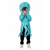 Octopus Halloween Cosplay Costume Top Fairy Tail Animal Cosplay Kid's Boys' Girls' Carnival Easter World Book Day Performance Educational Dress Up School Event Dress Up Easy Halloween Costumes Dress4