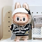 billiga Dockkläder och tillbehörsset-17 cm vinyl dockkläder tillbehör för 6,7 tum handgjorda virkade kläder för vinylfigur modekläder unik stil (endast outfit)