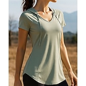 levne Běžecké tričko a tílka-Dámské Jednobarevné Běžecký top Koşu Tişörtü Léto Jaro Krátký rukáv Rychleschnoucí Lehká váha Elastický Prodyšné Tenis Golf Běh Černá Bílá Růžová sportovní oblečení Sportovní oděvy