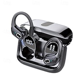 economico Cuffie TWS wireless-Auricolari wireless 75 ore Bluetooth 5.4 cuffie sportive 2025 auricolari Bluetooth stereo bassi profondi sopra l&#039;orecchio con ganci auricolari e microfono con cancellazione del rumore auricolari
