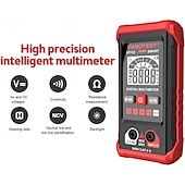 ieftine Unelte de măsurare-Multimetru digital inteligent ht123, tester de măsurare a rezistenței de tensiune AC/DC, multimetru electric ncv cu iluminare de fundal