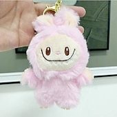 cheap Dolls-Charming Lafufu Keychain Plush Doll Pendant Hanging Keyring Card Gift for Woman Man Decor Bag Charm Purse Charms Key Ornament Ring