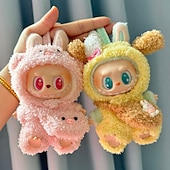 cheap Doll Clothing &amp; Accessories Sets-Clothes ForLabubu Dolls  Fluffy Pig Outfit for 17cm Labulabu Dolls Doll Not Included