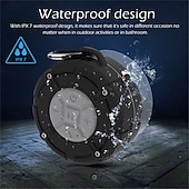 cheap Tool Accessories-Shower Speaker, IPX7 Waterproof Bluetooth Speaker, Loud HD Sound, Portable Wireless Speaker with Suction Cup &amp; Sturdy Hook, Built-in Mic, for Shower, Pool, Beach, Outdoor