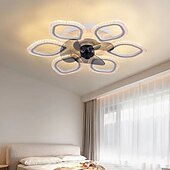 cheap Ceiling Fan Lights-Ceiling Fans with Lights, Semi Flush Mount Low Profile Fan, Quiet Reversible Motor, Round Ceiling Lights with Fan for Bedroom, Living Room and Dining Room