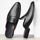 billige Tresko til herrer-gule perforerte slip-on loafers for menn – dristig farge med pustende design, lette og stilige for sommerutflukter, bilkjøring og uformelle kontorantrekk