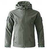 economico Softshell, pile e giacche da escursionismo-Per donna Giacca da esterno Cappotto invernale Giacca in pile da escursionismo Inverno All&#039;aperto Termico Antivento Giacca in Pile Invernale Nero Mimetico Marrone Verde Cachi
