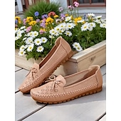 economico Slip-ons e mocassini da donna-mocassini da guida pieghevoli da donna: mocassini in morbida pelle con suole flessibili per il relax in giardino, il relax in veranda e l&#039;uso quotidiano