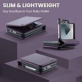 economico Cover Samsung-telefono Custodia Per Samsung Galaxy Z Flip 6 Custodia a Flip Cavalletto Resistente agli urti TPU Pelle PU