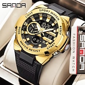 abordables Relojes digitales-SANDA Hombre Reloj Digital Al Aire Libre Deportes Táctico Reloj de Muñeca Luminoso Cronómetro Despertador Calendario Silicona Reloj