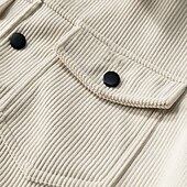 economico Giubbotti e cappotti da uomo-Per uomo Giacca Camicia Giacca in Velluto a Coste Casuale Quotidiano Traspirante Tasca Primavera &amp; Autunno Semplice Classico Bavero Regolare Nero Bianco Verde scuro Marrone Giacca