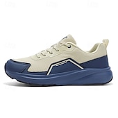Χαμηλού Κόστους Ανδρικά Sneakers-Ανδρικά πλεκτά mesh αθλητικά παπούτσια με μπλε σόλα σε αντίθεση – ελαφριά και αναπνεύσιμα αθλητικά παπούτσια για τρέξιμο, καθημερινή προπόνηση, ταξίδια στην πόλη και ενεργό τρόπο ζωής.