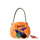 cheap Halloween Hanging &amp; Tabletop Decorations-Halloween Treat Bag for Kids, Trick or Treat Candy Tote Bag, Gift Basket with Pumpkin Ghost Witch Design, Non-Woven Halloween Party Favor Bag