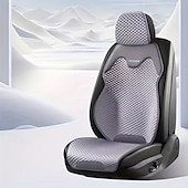 cheap Car Seat Covers-High-End Comfortable Car Seat Cover  Universal Type Compatible with Airbags Suitable for Sedans Trucks Vans SUVs All Season Universal Combination Set Black and Gray and White
